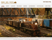 Tablet Screenshot of modelrailscenes.com